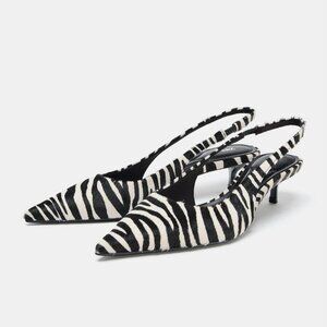 ZARA ZEBRA PRINT HEELS